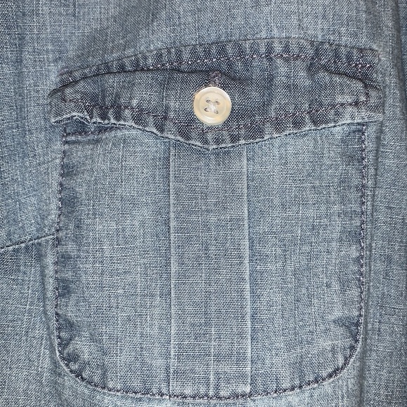 J. Crew The Perfect Shirt Chambray Ombré Blue Button Down Shirt - Picture 6 of 16